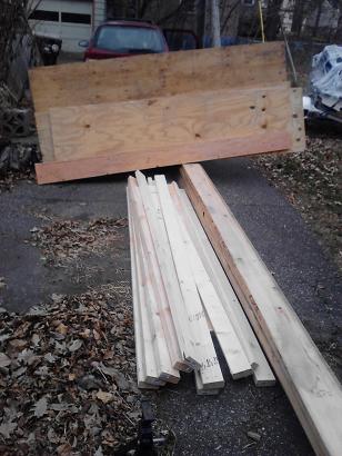 Here is the lumber I dumpstered!!