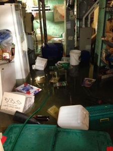Here is my flooded basement!